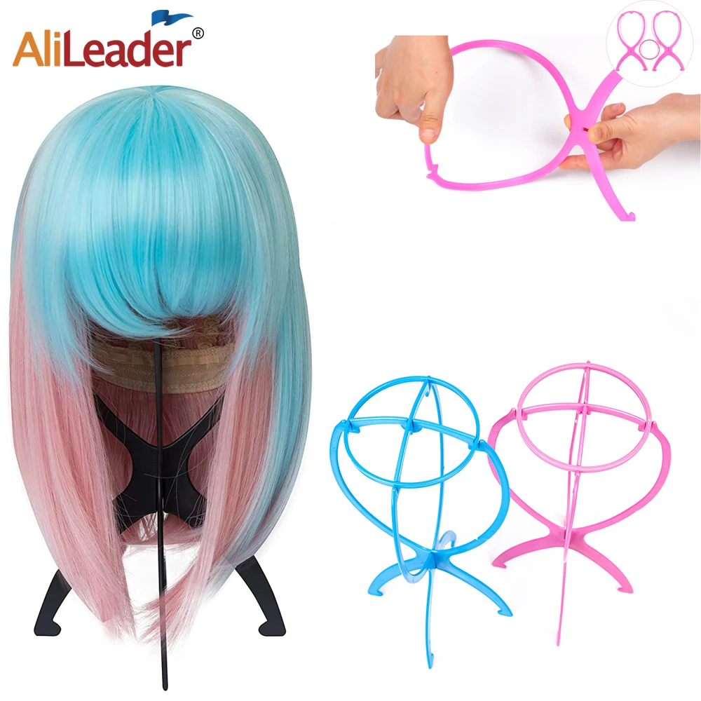 Wig Stand Portable Wig Holder For Multiple Wigs And Hats 18X36Cm Travel Wig Stand For Display Wigs Hokder Stand Black Pink White