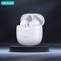 USAMS  Mini Wireless Bluetooth TWS Earbuds 3D space sound Bluetooth 5.0 for iphone 15 14 13 Android Earphones 28h battery life