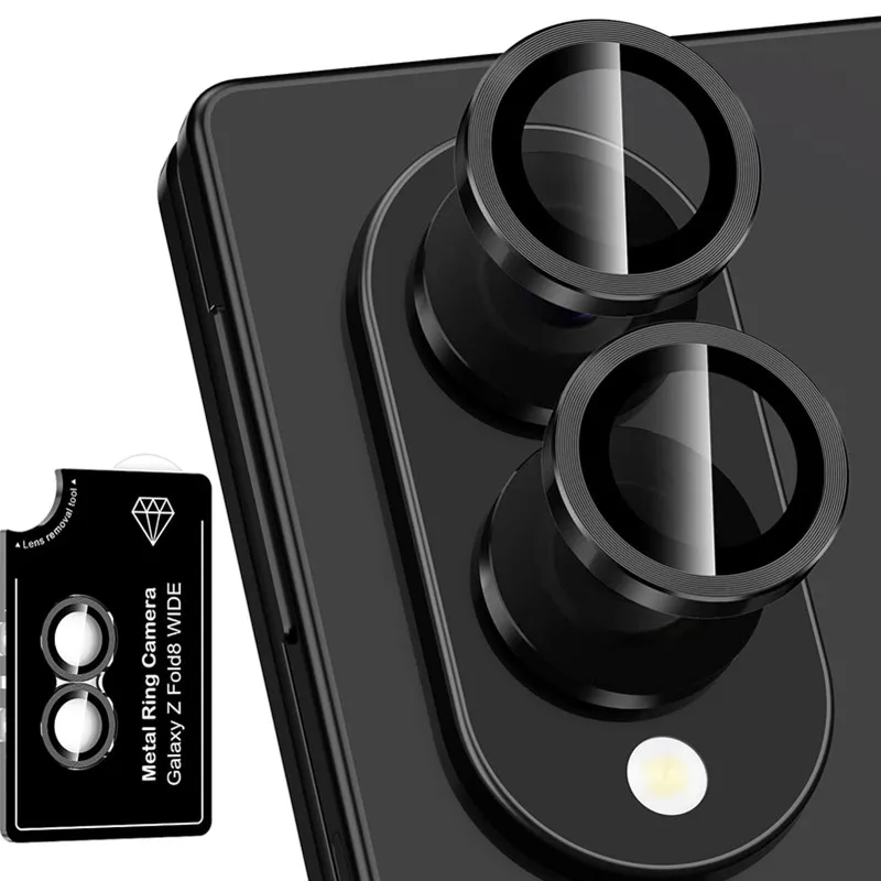 Metall Einzelring Kameraobjektivschutz für Samsung Galaxy Z Flip 8 7 6 5 4 ZFlip Flip7 Flip8 Gehärtetes Glas Folie Vollständige Abdeckung