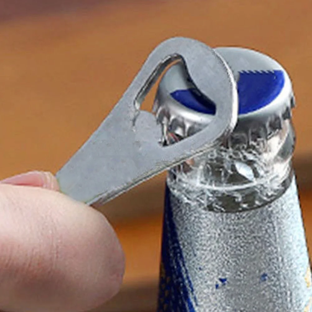 

4Pcs Long-Lasting Stainless Steel Beer Can Opener Ergonomic Grip Portable for Home Bar Party Use Beer Can Opener