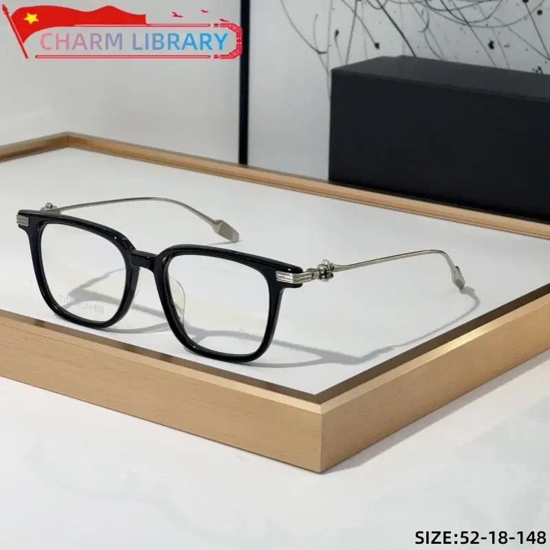 

Prescription Glasses Frame Men Square Pure Titanium Ultralight Personality Women Luxury Designer Anti-blue Prescription Glasses