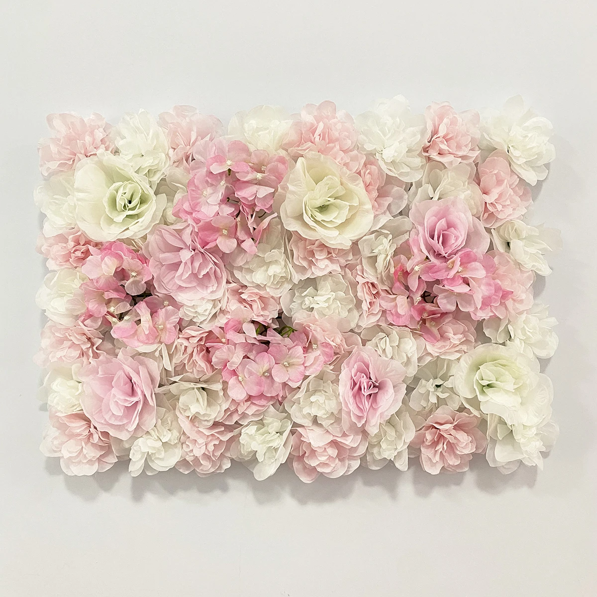 Roze Zijde Roos Bloem Muur Kunstbloem Achtergrond Paneel voor Bruiloft Baby Douche Verjaardag Thuis Feestdecoratie Kamer Decor