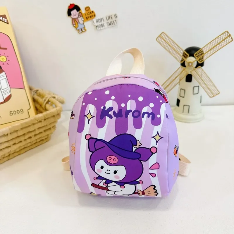 Sanrio Kitty Cinnamoroll Kuromi Melody Children Backpack Cute Satchel Kawaii Knapsack Lightweight Casual Daypack School Bag