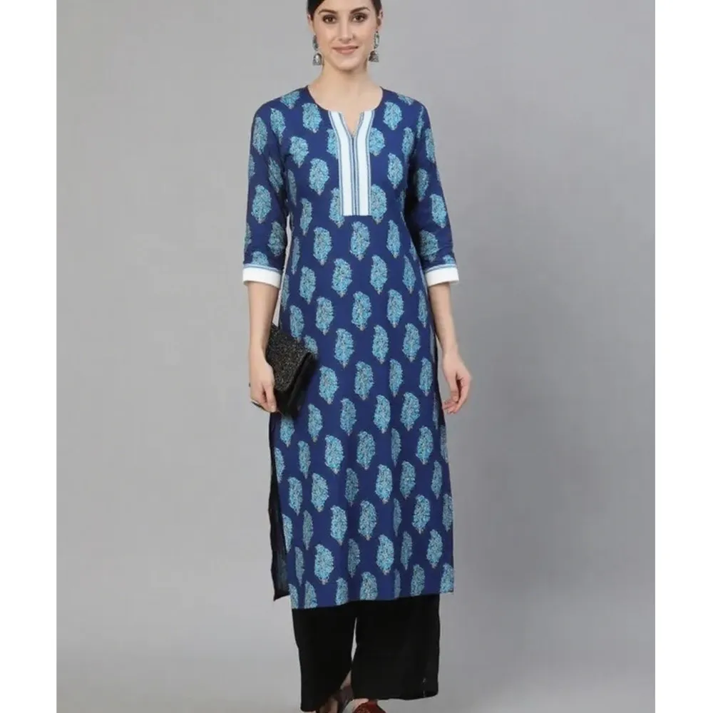 

Мусульманское женское повседневное платье Kurt с длинным рукавом, прямой повседневный этнический цветок, мандарин, 3D дизайн, подходит для марокко, Марк...