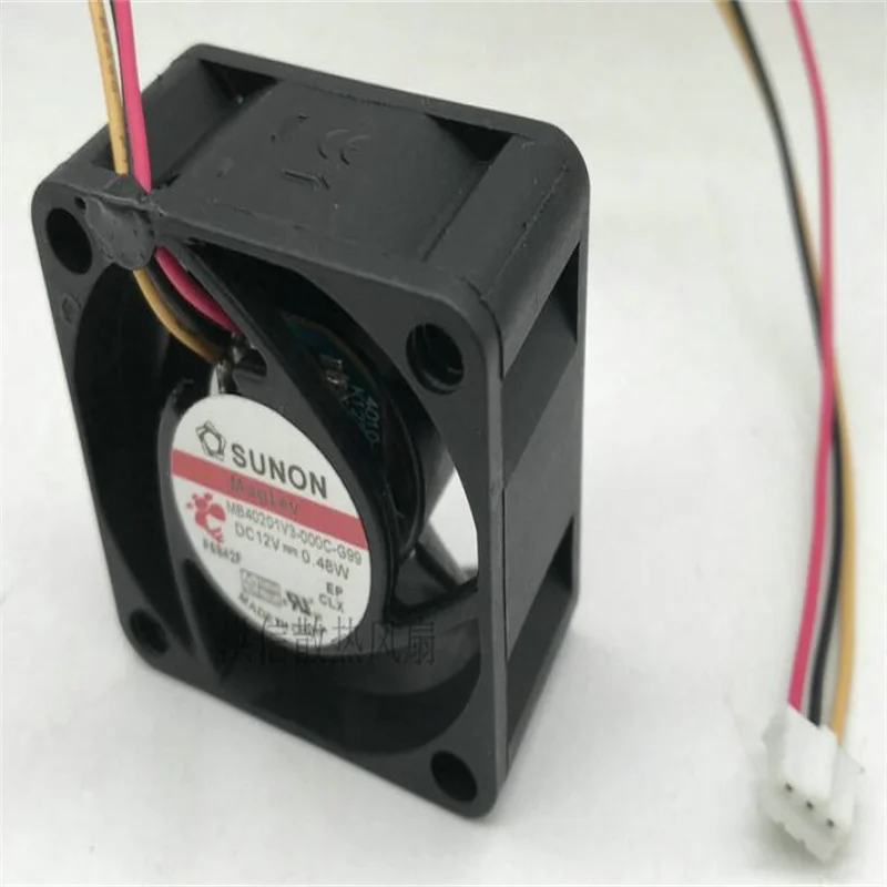 Original 4020 MB40201V3-000C-G99 DC12V 0.48W 4CM  three-wire silent fan