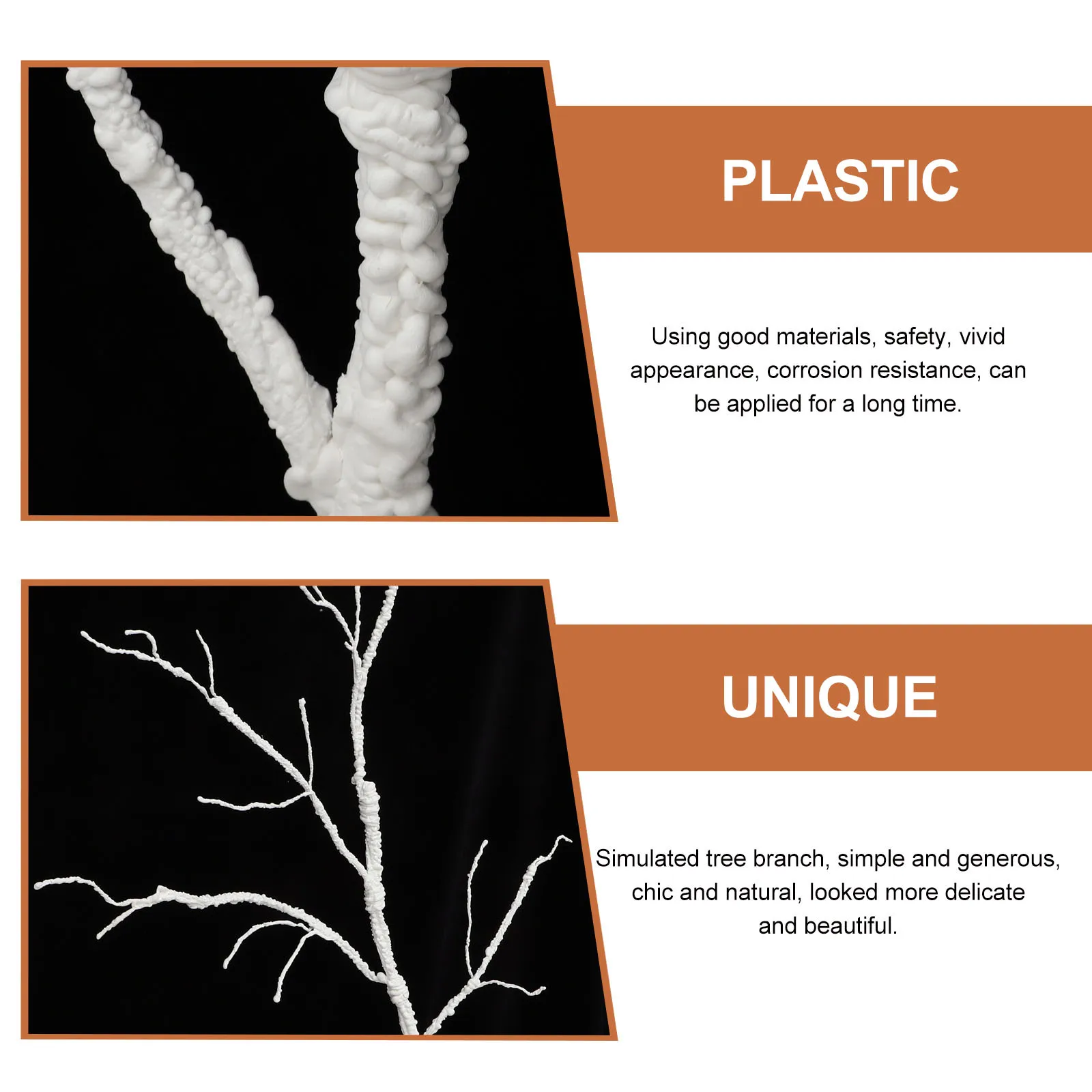 محاكاة بلاستيكية فرع شجرة مجففة جذع اصطناعي كبير لحشو المزهرية المزخرفة ديكور المنزل والمكتب الأغصان الصناعية #5