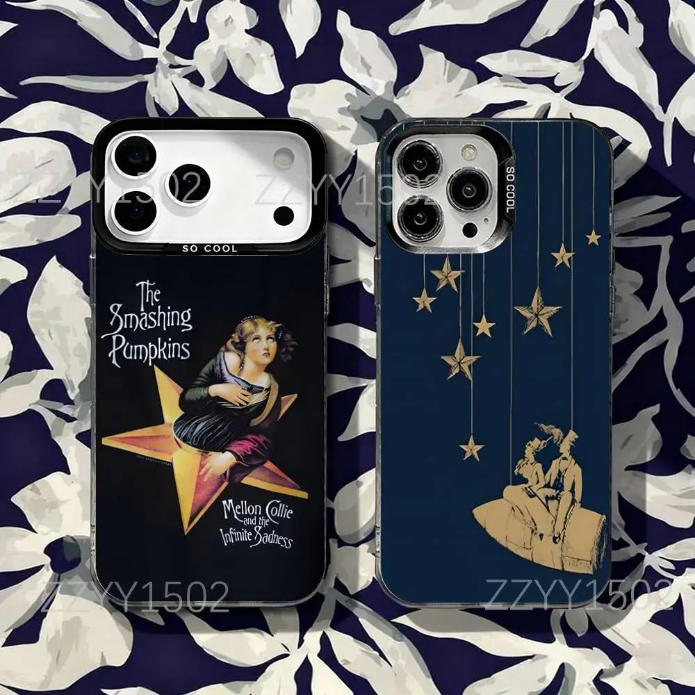 

Rock The Smashing Pumpkins Phone Case For iPhone 17,16,15,14,13,12,X,8,Pro,Max,Plus,SE4,Air,Mini HD Black IMD Matte