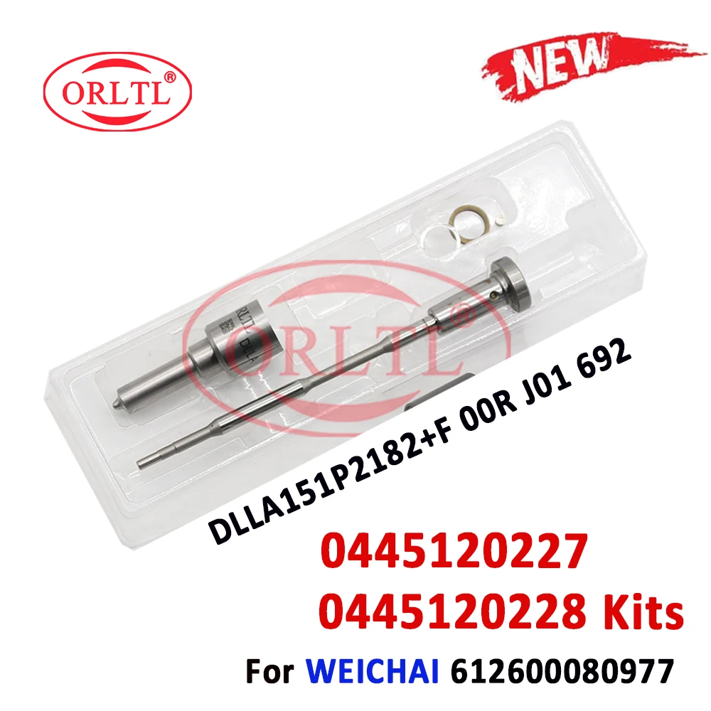 ORLTL Fuel Injector DLLA151P2182 (0433172182) Repair Kits Nozzle F00RJ01692 For WEICHAI 0445120227 0445120228 612600080977