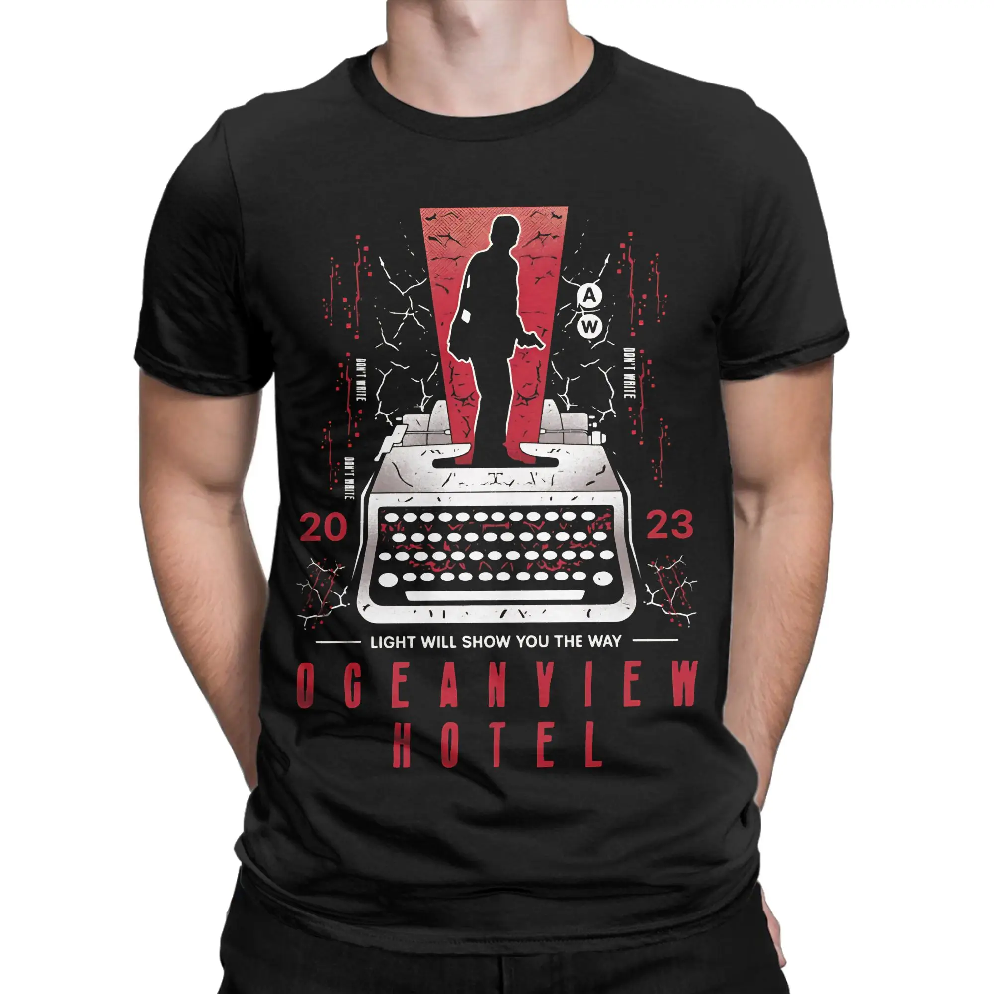 T-shirt 100% coton avec graphique drôle, ne pas écrire de texte, Alan Wake 2, pour hommes