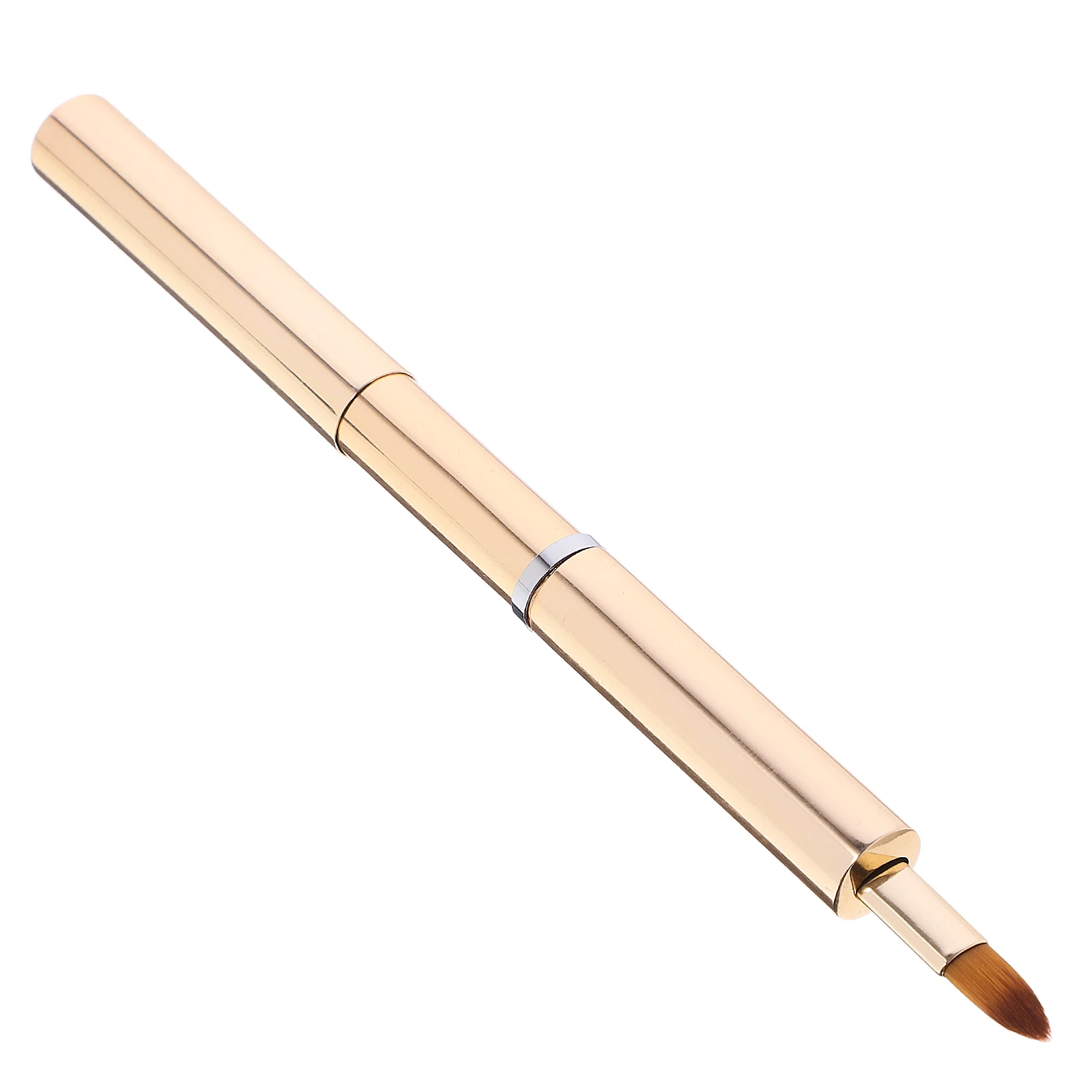 

Makeup Brushes Retractable Lip Wand Applicator Detailed Lipstick Golden for Women Miss
