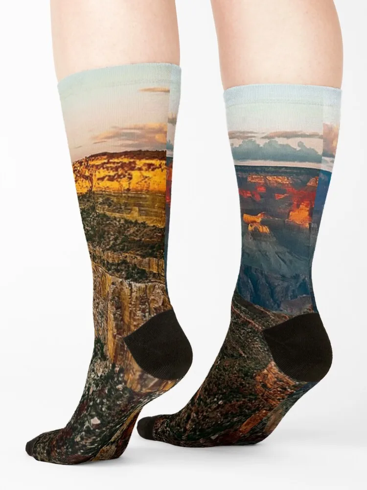 توايلايت في جراند كانيون، أريزونا الولايات المتحدة الأمريكية الجوارب الكثير بارد الرياضة kawaii الجوارب امرأة الرجال #4