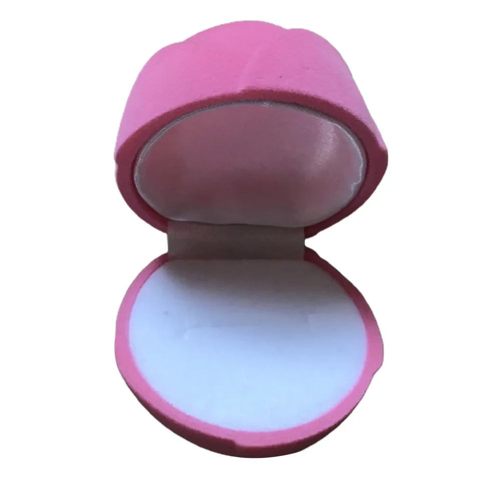 Simulation Rose Ring Container Lifelike Flower Design Jewelry Box for Wedding Party Birthday Romantic Gift Idea