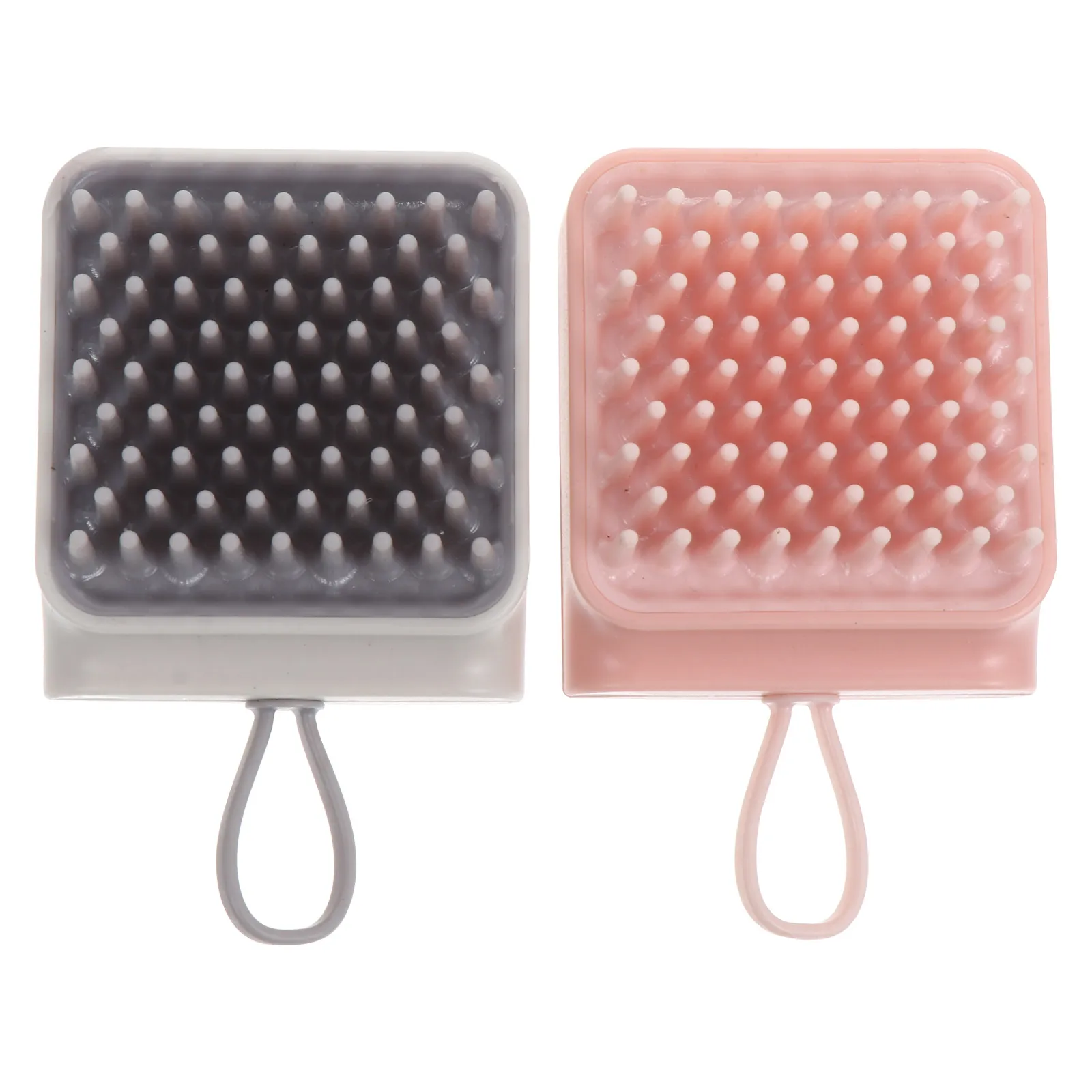 

2 Pcs Pet Bath Brush Dog Cat Grooming Tool TPR PC Material Hair Comb Massager for Bathing Removing Dead Hair Pet Supplies