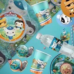Disney The Octonauts Birthday Decoration Angle Disposable Tableware Cupplate Tablecloth Baby Shower Kids Girls Boy Party Supplie