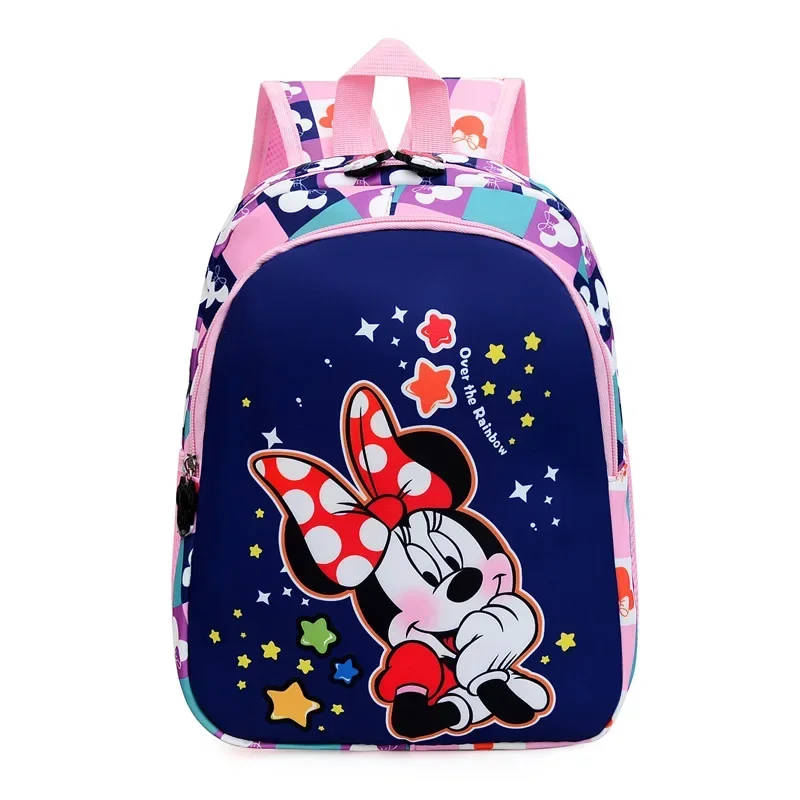 Disney Mickey Mouse Minnie Children\'s Backpack for Boys and Girls Pink Cute Cartoon Small Children Kids Kindergarten School Bags