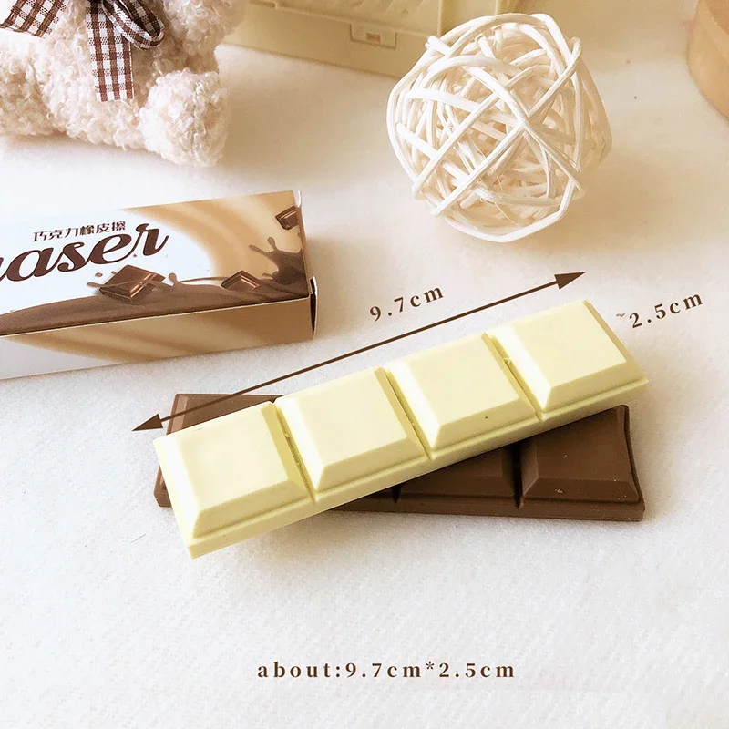 Kawaii Rubber school supplies office supplies Students Cool Prizes kids gift stationery Cute chocolate shaped eraser