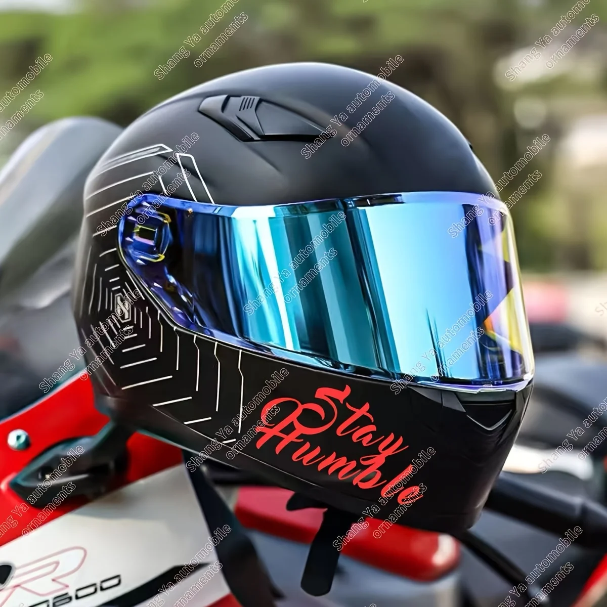 1 قطعة البقاء متواضعة مخطوطة الخط ملصق 11.8x8 سنتيمتر لاصق مائي لسيارة الكمبيوتر المحمول DecorativeC #3