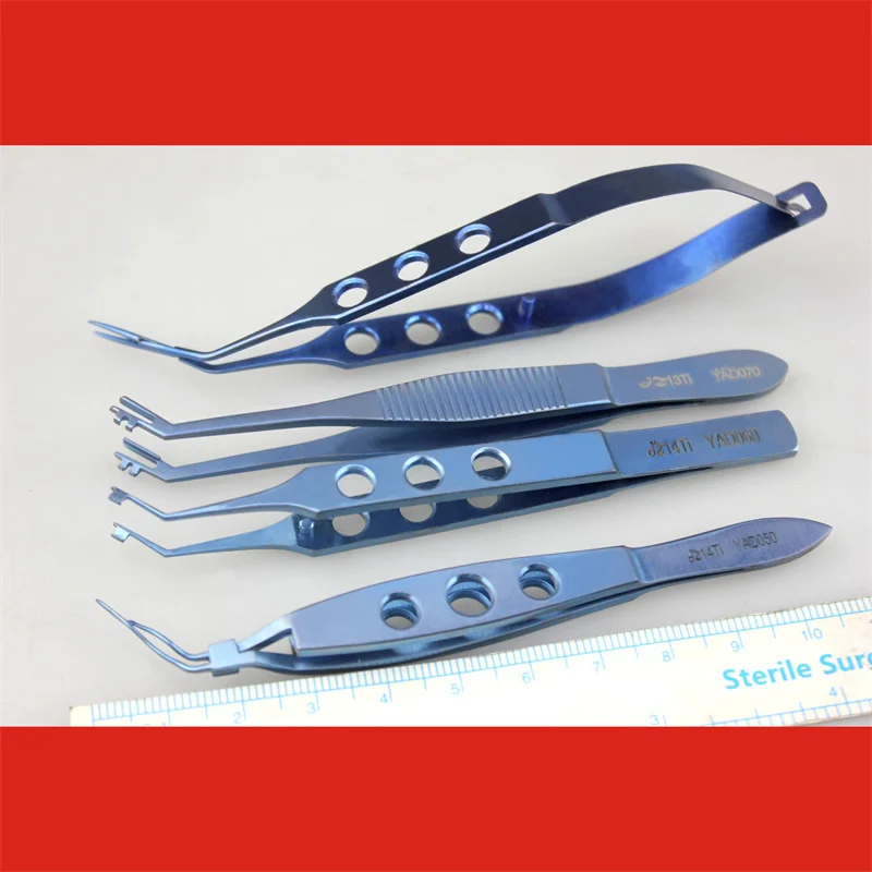 

JZ Admiralty crystal folding forceps titanium stainless steel soft lens implantation forceps Huff type reverse ophthalmic micros
