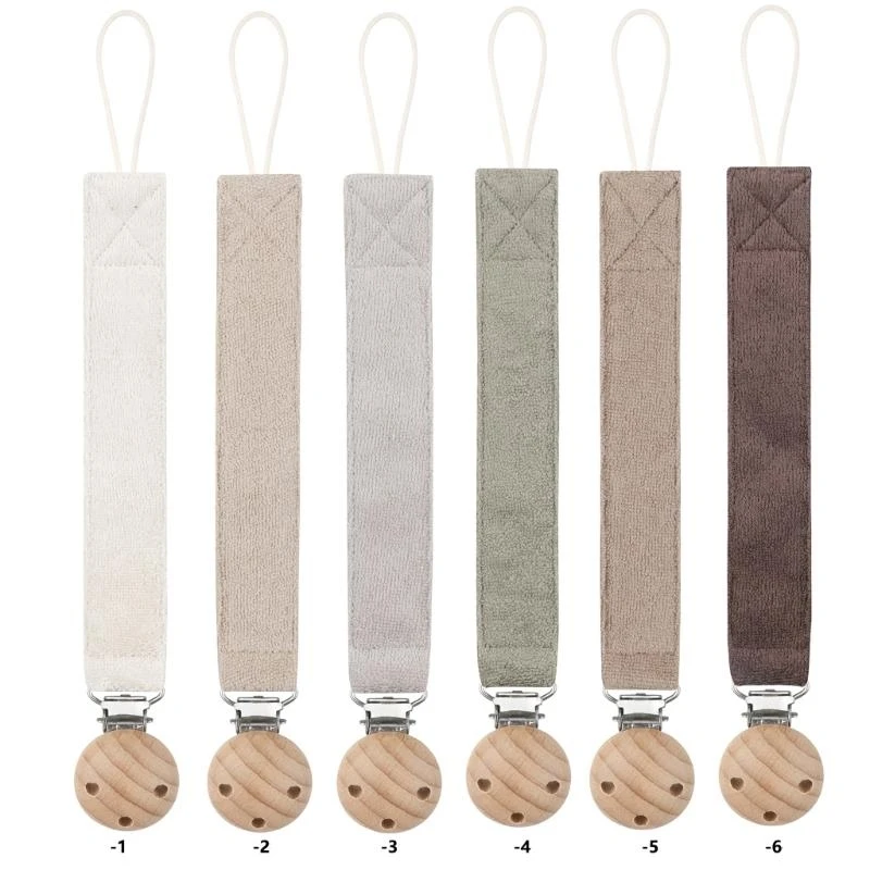

Stylish Baby Pacifier Chain Solid Color Anti-lost Soother Toy Strap Anti-drop 4XBC