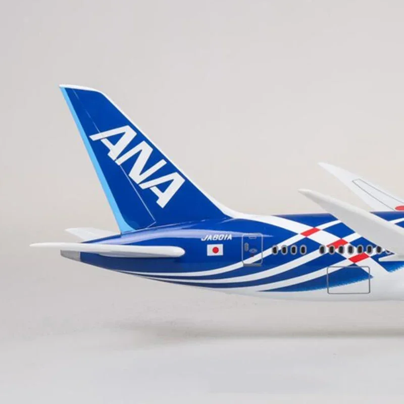 Imagem -03 - Japão Ana-avião Modelo Brinquedo Dreamliner Aircraft Base de Metal Liga Roda Leve Diecast Avião Boeing 787 B787 1:130 47cm