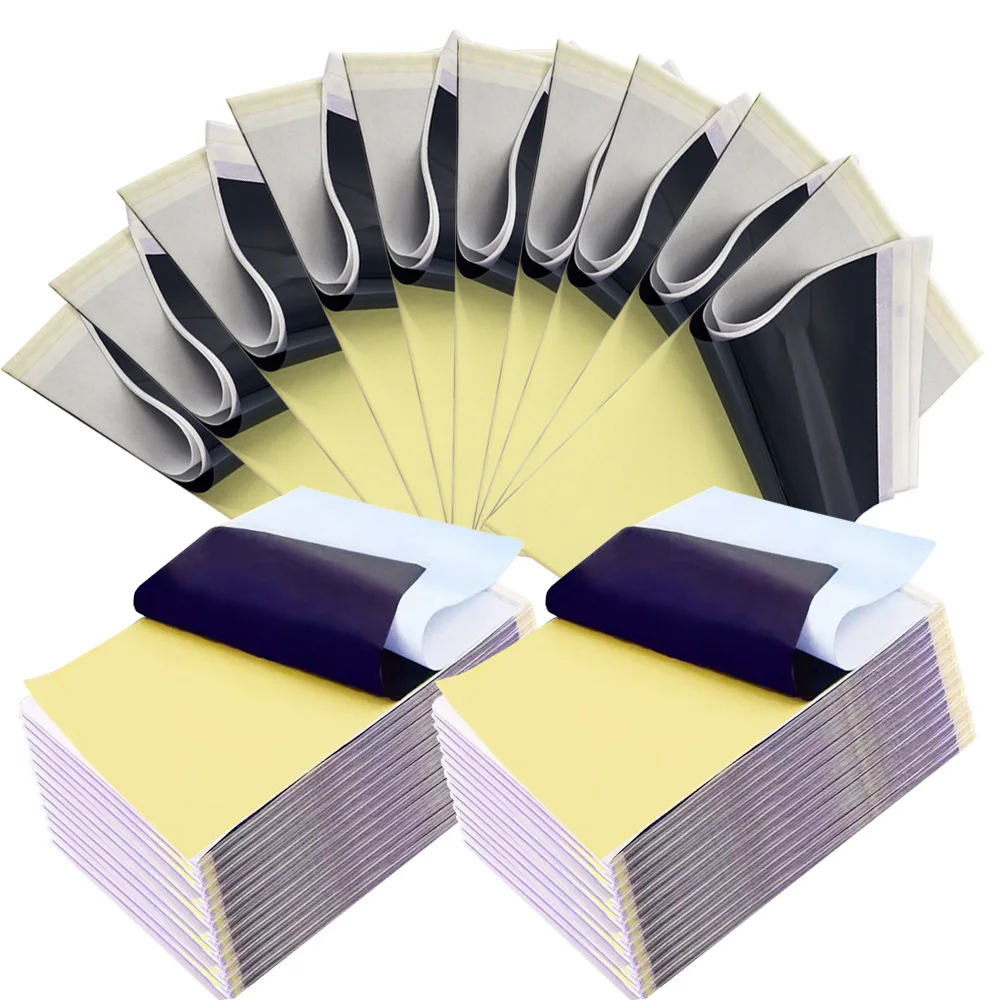 

100/50/30/10/5pcs Tattoo Transfer Paper A4 Size Tattoo Stencil 2026 Carbon Thermal Copy Paper for Tattoo Transfer Machine
