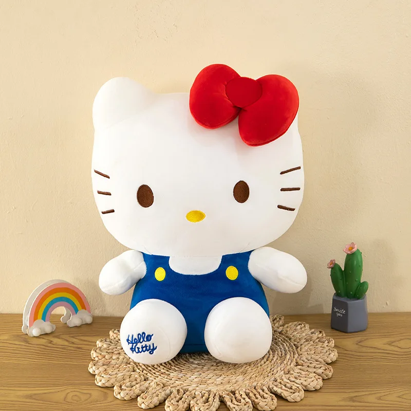 Sanrio hello kitty brinquedo de pelúcia bebê pelúcia animal lance travesseiro decoração do carro anime boneca para crianças meninas presente aniversário