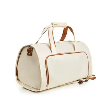 Bolsa de viaje multifuncional Convertible, bolsa de lona portátil de gran capacidad, bolsa de traje colgante resistente al desgaste