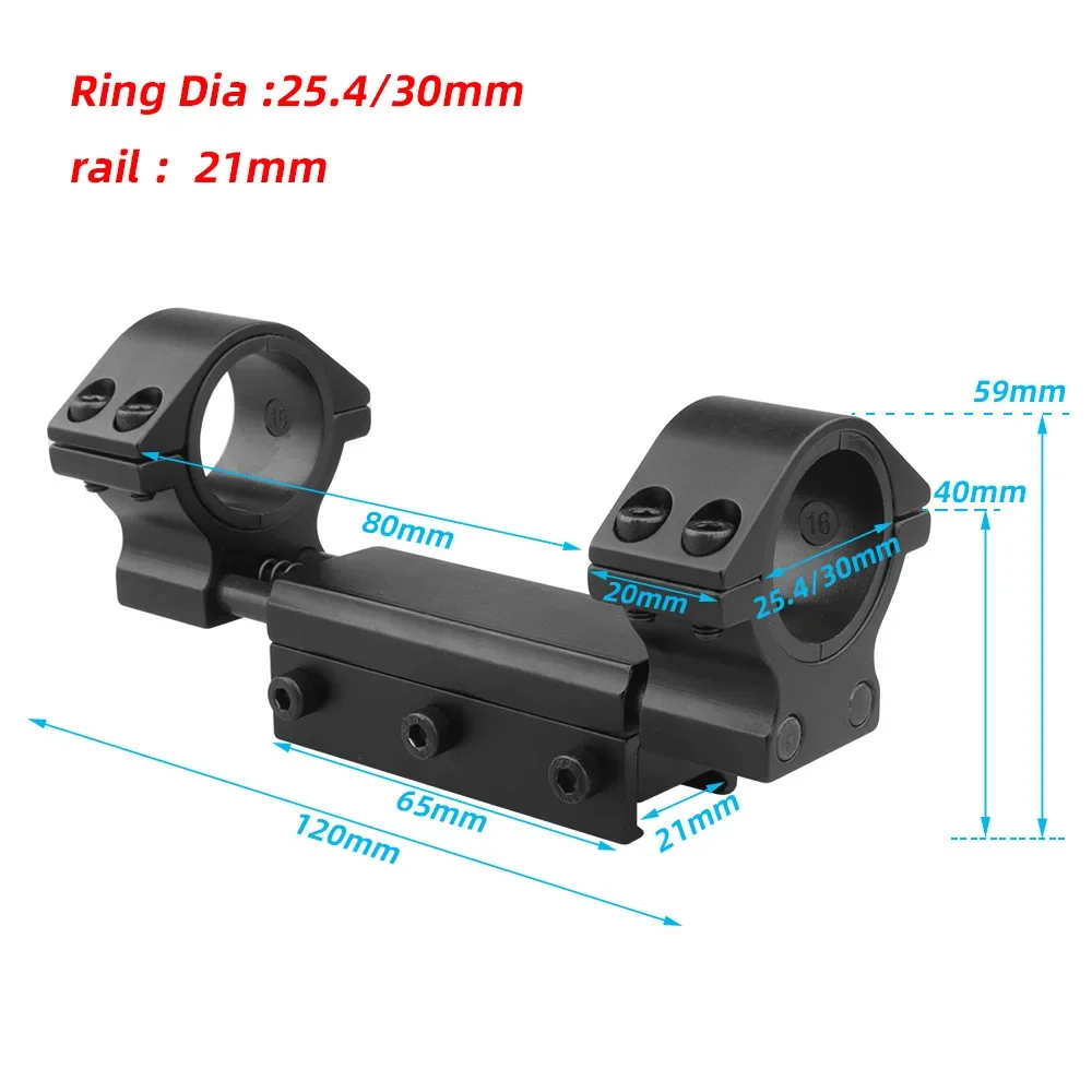 Picture 6: Zero Recoil Mount Scope Mount 25.4mm/ 30mm Rings w/Stop Pin Adapter 11/20mm 3/8