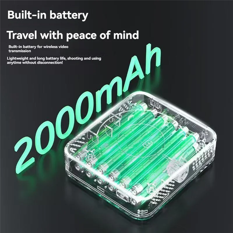 แบตเตอรี่ในตัว AA08 ความจุ 2000 มิลลิแอมป์ สำหรับระบบส่งสัญญาณวิดีโอไร้สาย TP NANO รองรับการส่งภาพความละเอียดสูง