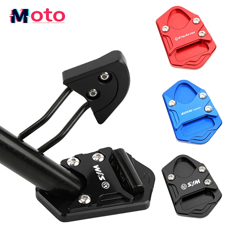 For SYM Cruisym 300 Joymax Z F Z300 F300 GTS300i Motorcycle Accessories Side Stand Enlarger Plate Kickstand Extension Support