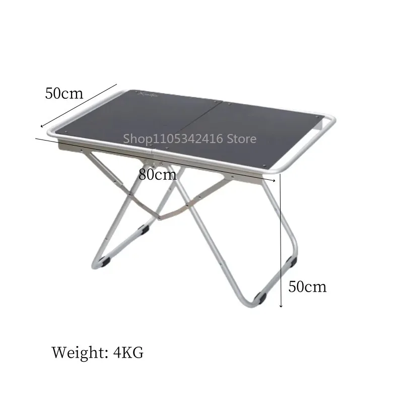 Foldable Aluminum Alloy Table, Lightweight Portable IGT Structure for Outdoor Camping, Picnic, BBQ and Daily Gathering Use