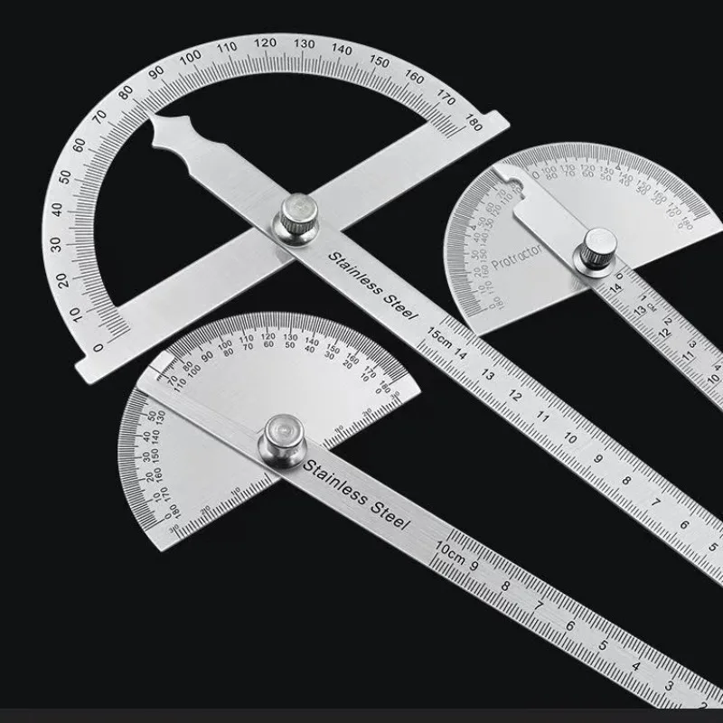 Goniometer Edelstahl Winkelmesser Metall Lineal Multi Winkel Mess Lineal Zimmerei Werkzeug Winkel Meter Winkel Finder Goniometro – Detail 3