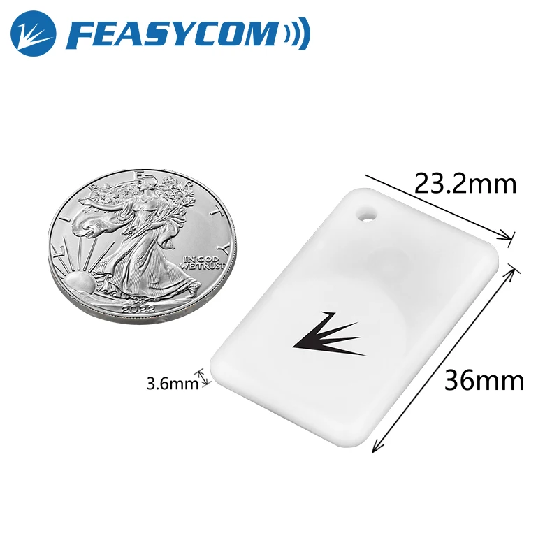 Feasycom Waterproof Mini BLE iBeacon Eddystone Location Tracking Tracker BP106 Bluetooth Low Energy Beacon for Asset Tracking