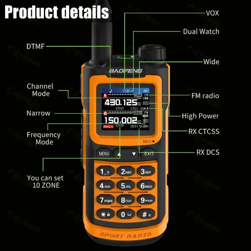 2024 Baofeng UV-G30 V2 10W Walkie Talkie Draadloze Kopieerfrequentie Noaa Type-C Oplader Fm Lange Afstand High Power Ham Tweeweg Radio