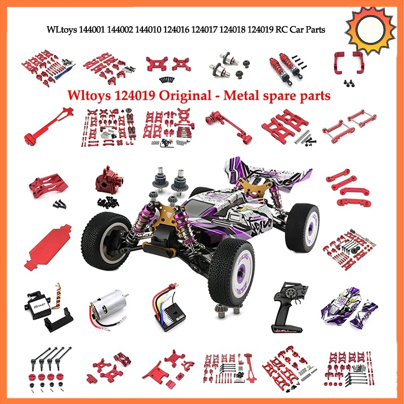 

Wltoys 124019 124017 124007 1/12 Радиоуправляемый автомобиль, металлические обновленные аксессуары, задний спойлер, аксессуары, Радиоуправляемый гусеничный