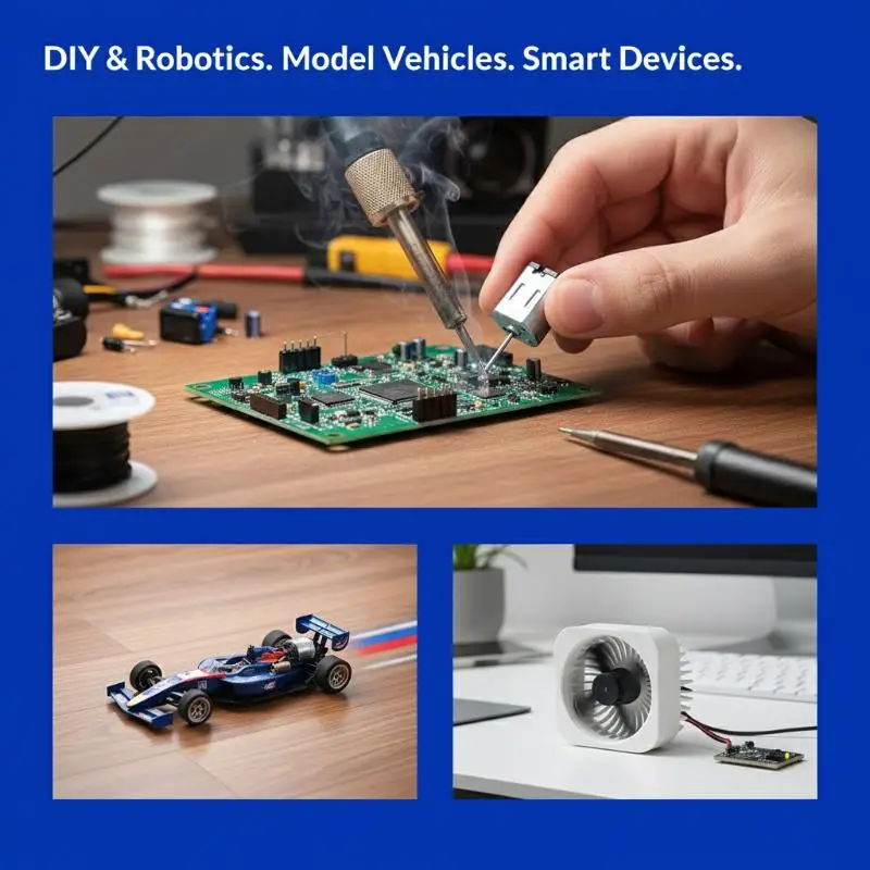 Silent Mini FF030 030 Motor DC 3V 3.7V 5V 6V 12V Stable Power for Electronics Experiment Set 1 or 5 Units
