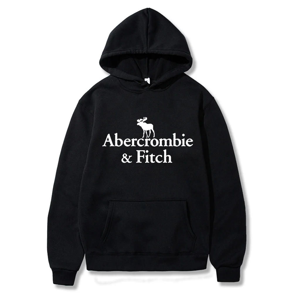 

Hot Women Hoodie Winter Print Pullover Men Hooded Abercrombie Fitch Sweat Shirts Brand Jogger Luxury Fleece Sweatshirt Tops