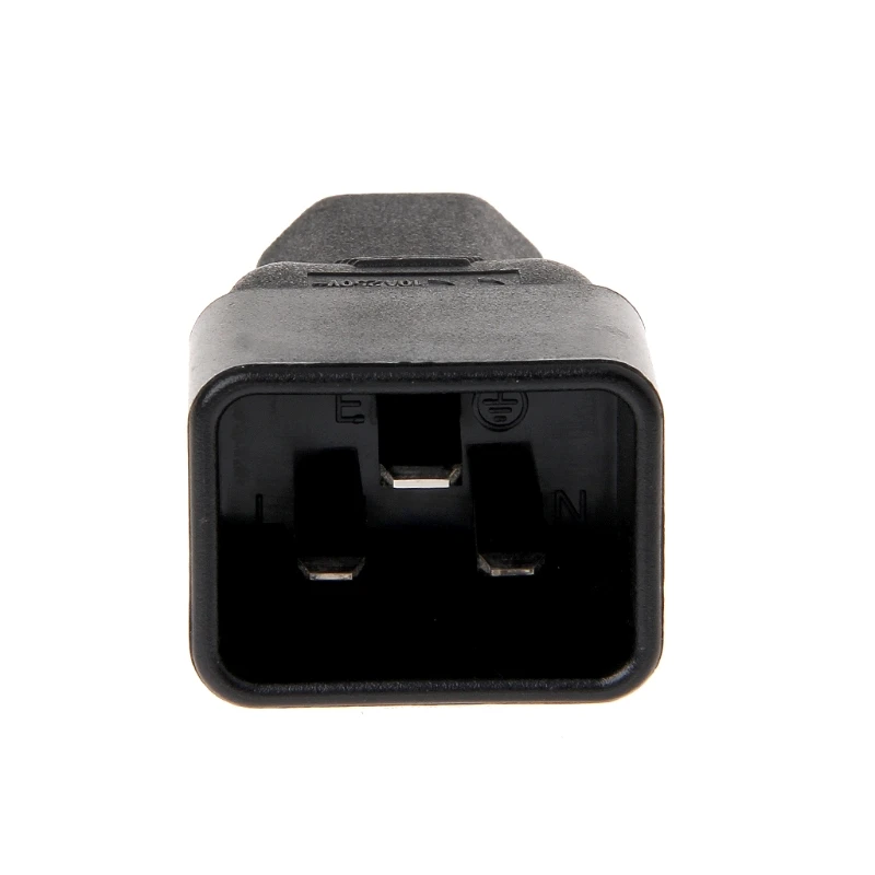 IEC 320 C20 3-Pin ذكر إلى C13 3-Pin أنثى التوصيل محول لإمداد الطاقة محول