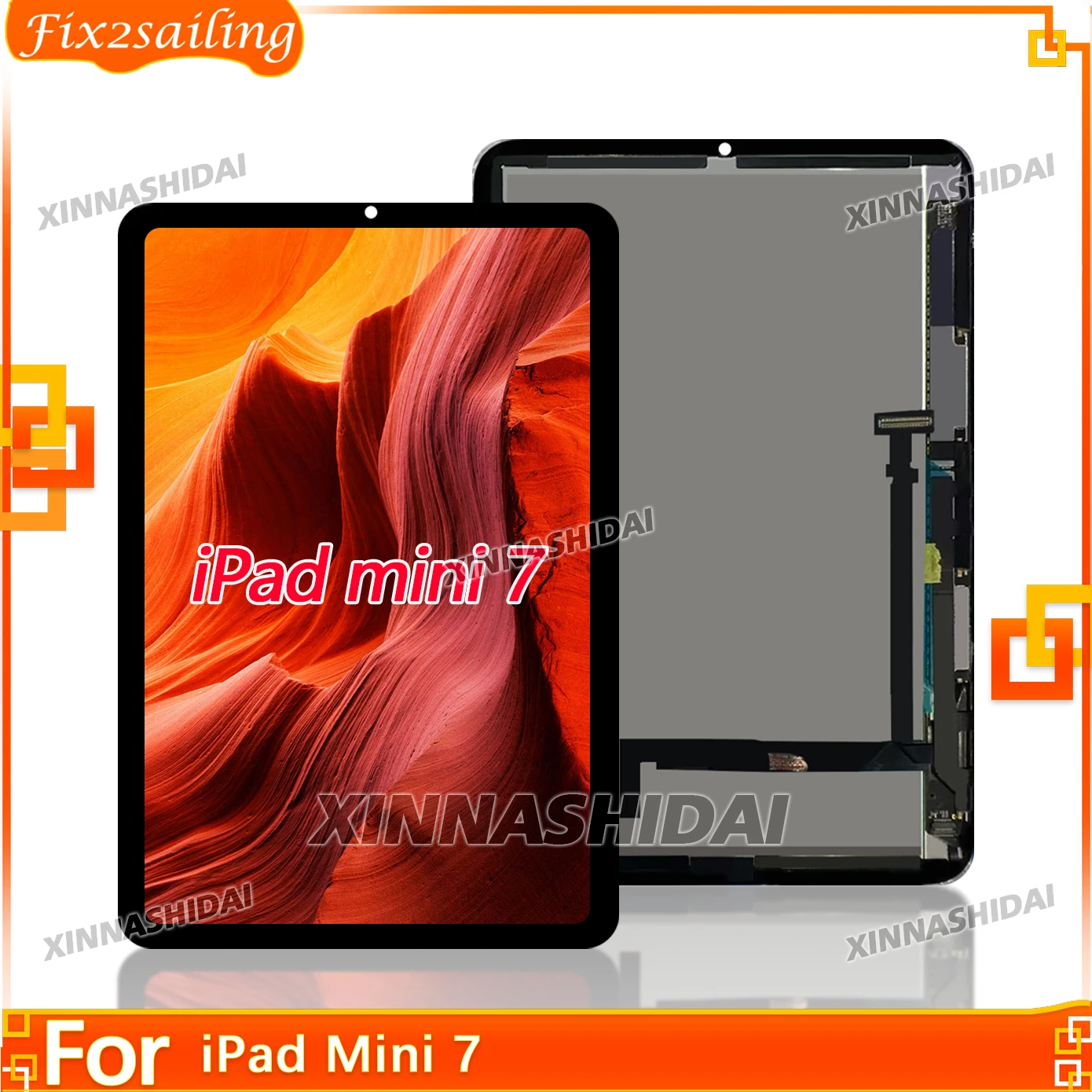 

10,5 "новый ЖК-дисплей для iPad Mini 7, ЖК-дисплей, преобразователь сенсорного экрана в сборе, замена для mini 7, ЖК-дисплей, протестирован