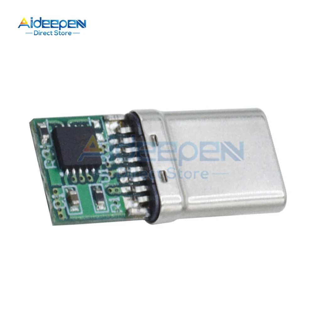 PD/QC 미끼 보드 고속 충전 모듈, PD 2 3.0 DC 트리거 케이블, USB C타입 수 플러그, QC4 충전 커넥터, 9V, 12V, 15V, 20V