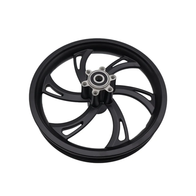 12 1/2 x 2 1/4 tire disc brake front wheel hub with peacock flower tire suitable for electric scooter folding electric bicycle