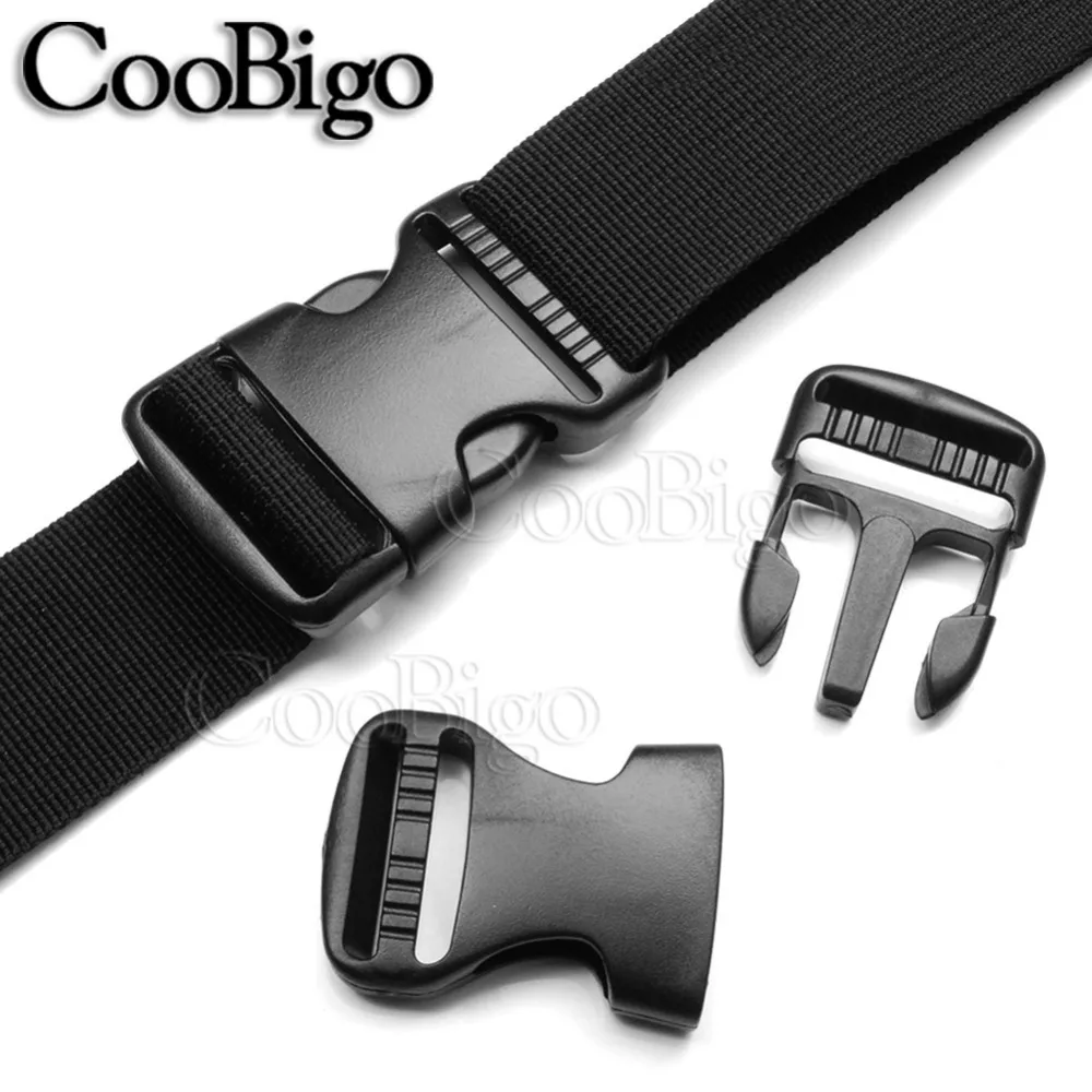 10pcs Plastic Flat Side Release Buckle Paracord Bracelet Backpack Strap Belt Luggage Dog Collar Webbing 10mm 12mm 15mm 20mm 25mm