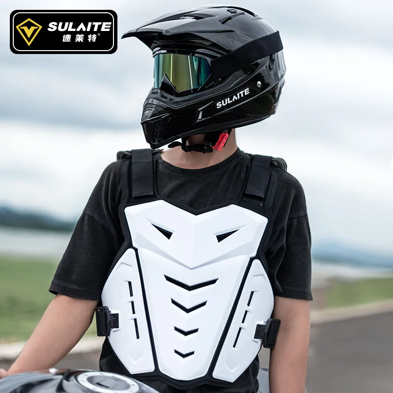 SULAITE Motocross Chest Back Protector Vest Off-Road Dirt Bike Anti-Fall Body Armor Protective Gear for Motorcycle Racing Riders