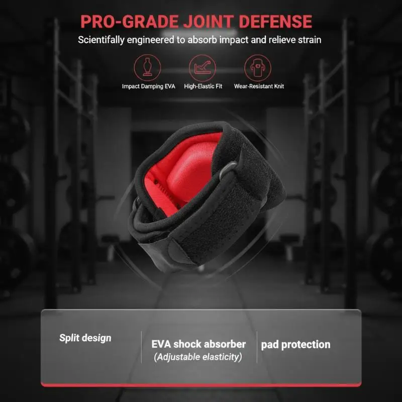 Non-Slip Adjustable Elbow Brace Compression Arm Support for Tennis Golf Squash Badminton Racket Sports