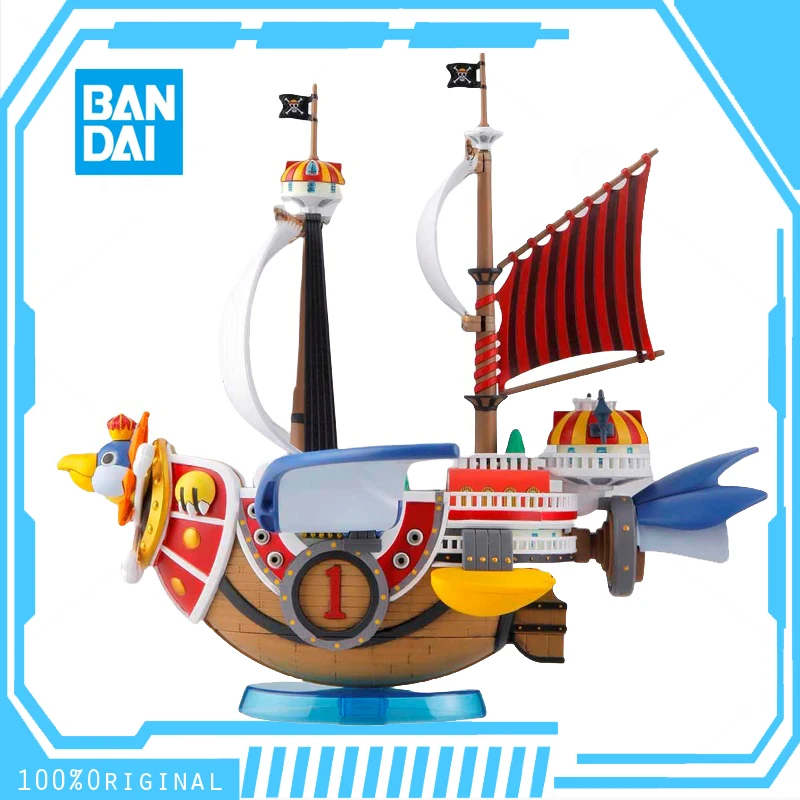 In Stock BANDAI ANIME ONE PIECE GRAND SHIP COLLECTION THOUSAND SUNNY FLYING MODEL Assembly Plastic Model Action Toys Figure Gift