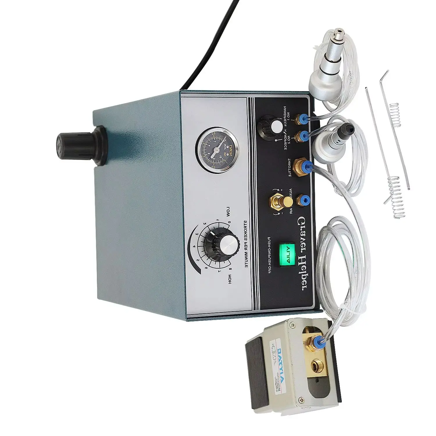 

Pneumatic Engraving Machine Double Ended 4000PRM Pneumatic Jewelry Engraver Impact Graver Handpiece Micro Engraver for Jewelry C
