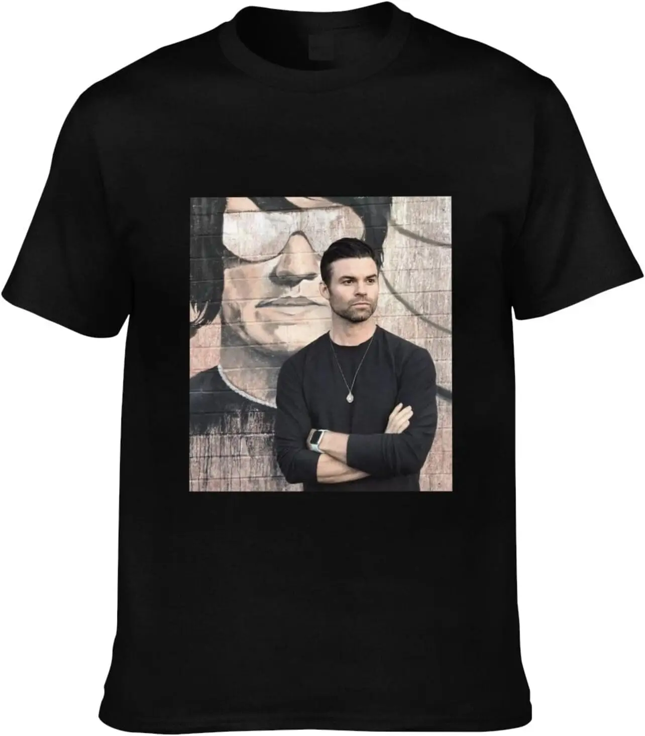 Daniel Gillies T-Shirt Crewneck Top Short-Sleeve T-Shirt 100% Cotton Tees for Men,Women (8Sizes)