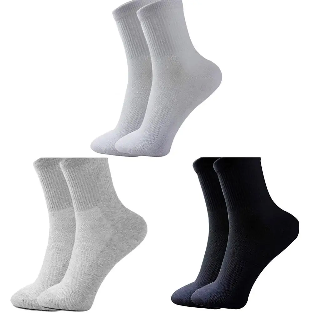 1 Pair Socks Mesh Men Cotton Sport Soft Casual Summer Blend Athletic Gym Socks