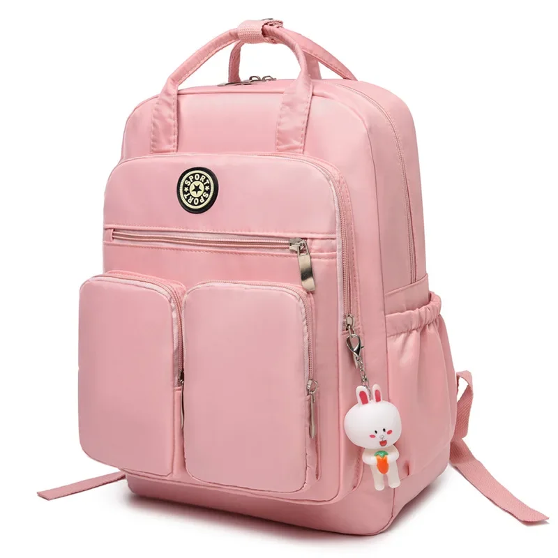 Women Nylon Backpack Large Capacity Travel Backpacks Casual Big Bag Multi-Function Deisign Mummy Bags School Book Bag For Girls