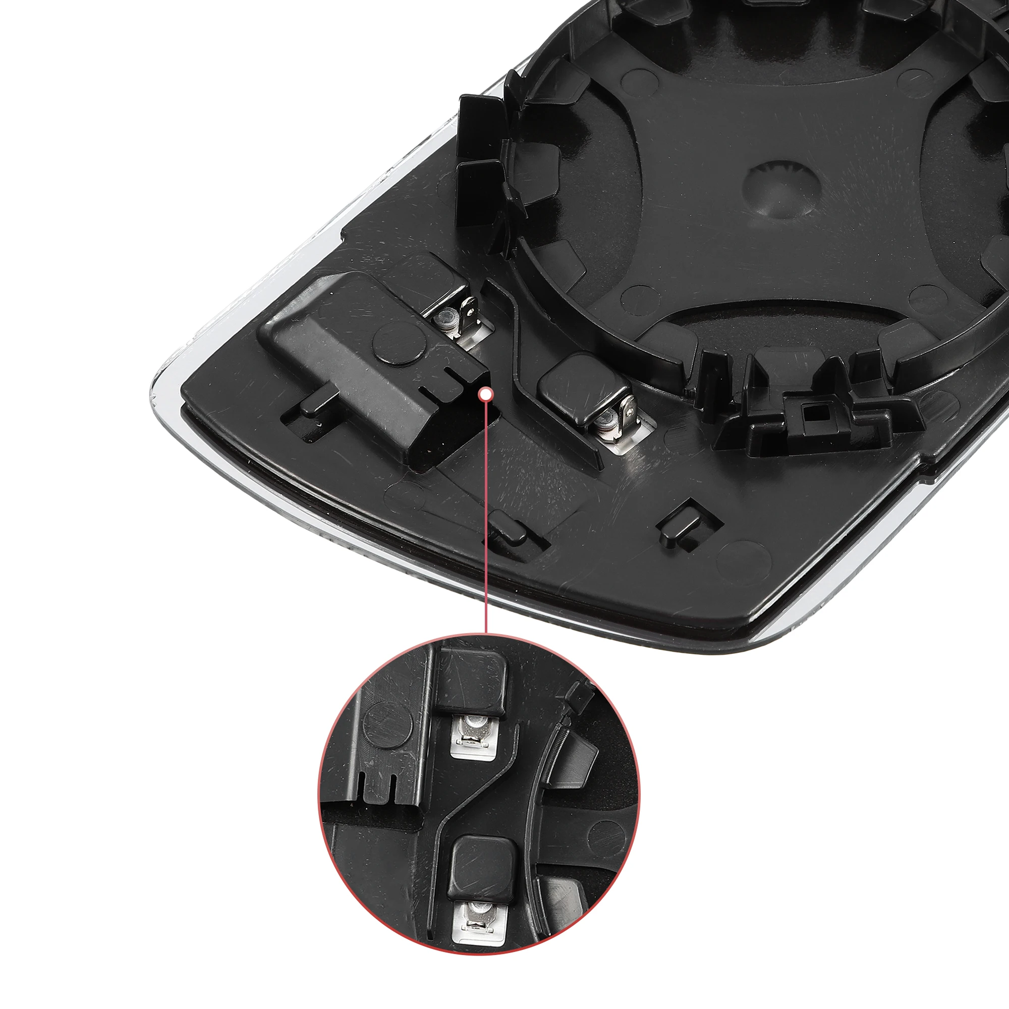 Uxcell Car Rearview Driver Side Heated Mirror Glass for Mercedes-Benz R171 R230 SL SLK Auto Replacement Parts